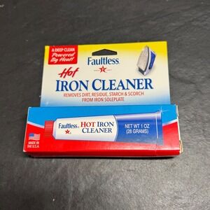 Sealed Faultless Hot Iron Cleaner Soleplate Residue Remover 1oz Tube Made in USA